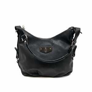 Mark Cross Black Leather Shoulder Bag | OS Regular